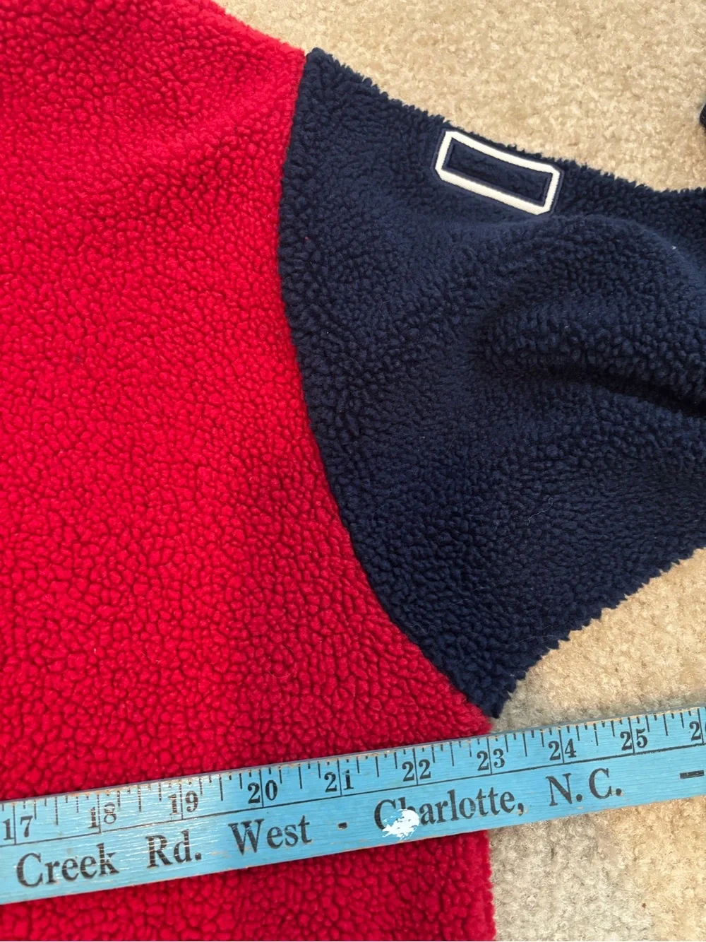 Vintage Nautica Deep Pile Fleece Jacket Varsity 90s Medium